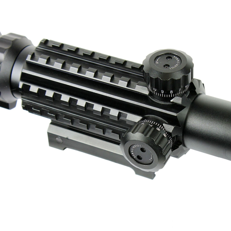 4-12X50 EG Tactical Rifle Scope with Holographic 4 Reticle Sight & Red Laser JG8