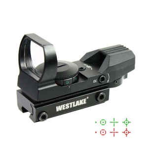 Tactical Holographic Reflex Red Green Dot Sight 4 Reticle - 11mm Dovetail Mount