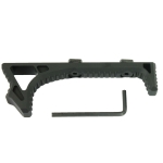 Curved Angled Foregrip Fore Grip Fits M-LOK Rails - Black - West Lake Tactical