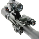3-9X40 Illuminated Tactical Rifle Scope with Red Laser & Holographic Dot Sight