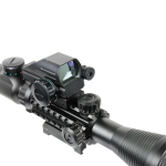 4-12X50 EG Tactical Rifle Scope with Holographic 4 Reticle Sight & Red Laser