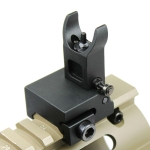 Premium Mil Spec Flip up Front Rear Iron Sight Set Fits Picatinny Rails Flattop