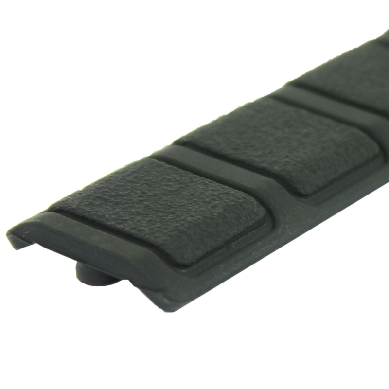 Pack of 6 Black KeyMod Rail Cover Textured Anti Slip Soft Rubber Panels -  6.25“