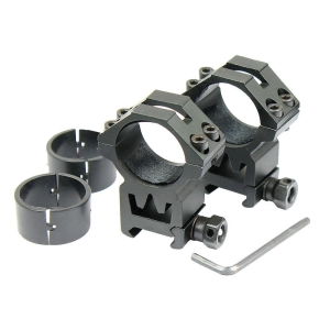 2 PCS 30mm  - 1" Scope Ring Picatinny Weaver Rail Laser Optics Mount Heavy Duty - West Lake Tactical