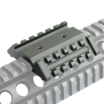 45 Degree Offset Dual Side Rail Angle Mount 6 Slot Tactical Accessory Rail