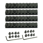 4" four inch 9 Slots KEYMOD Picatinny Weaver Rail Section Aluminum   - Pick QTY