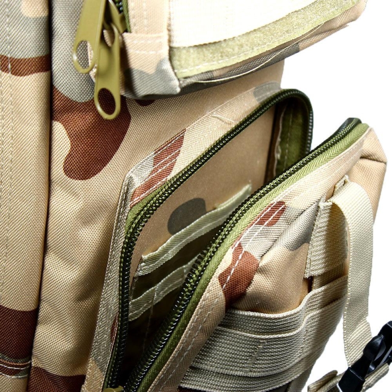 Sand Camo 30L Military Tactical Multicam Backpack Rucksack Hiking Trekking Bag