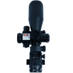 2.5-10X40 Tactical Rifle Scope with Red Laser & Mini Reflex 3 MOA Red Dot Sight
