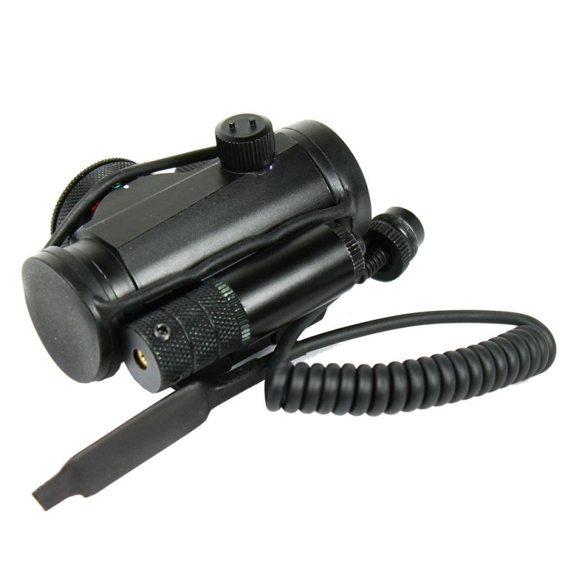Tactical Reflex Green / Red Dot Sight Scope & Laser Sight Combo with Rail Mount