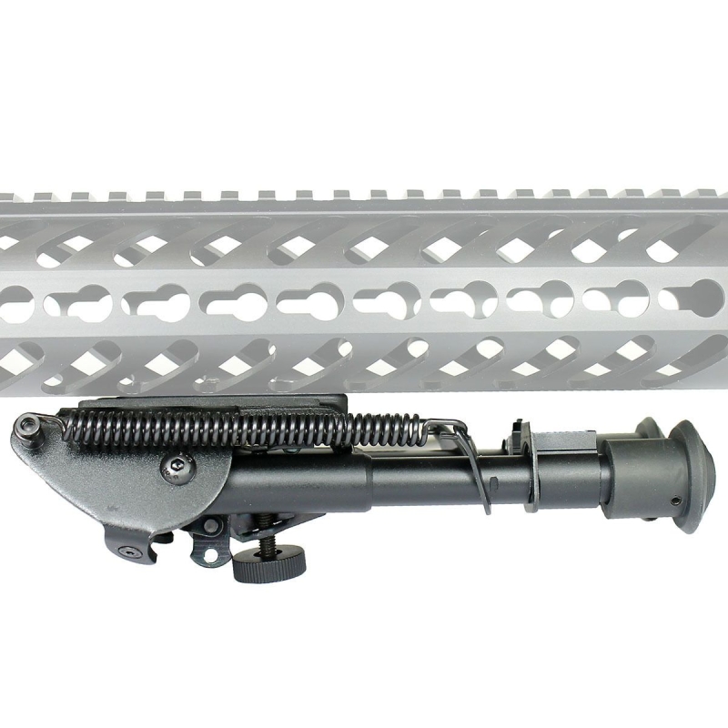 6" to 9" Adjustable Spring Return Sniper Hunting Rifle Bipod w/ KeyMod Adapter