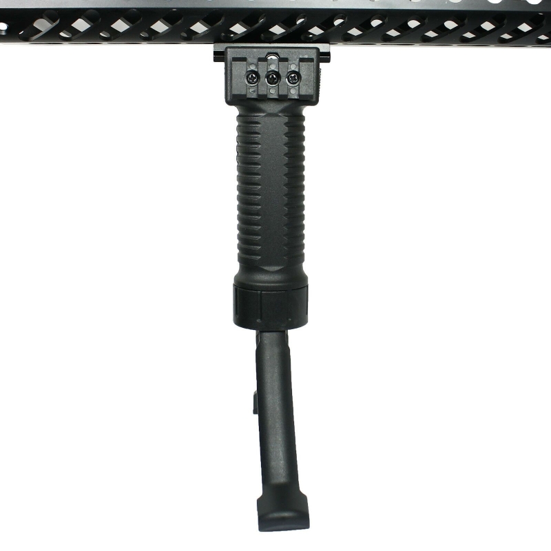 Tactical Foregrip / Bipod with 2" Picatinny Rail Section for KEYMOD Handguard - West Lake Tactical