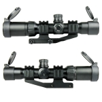 1.5-4X30 Tactical Rifle Scope with RGB illuminated Horseshoe Reticle-PEPR Mount - West Lake Tactical
