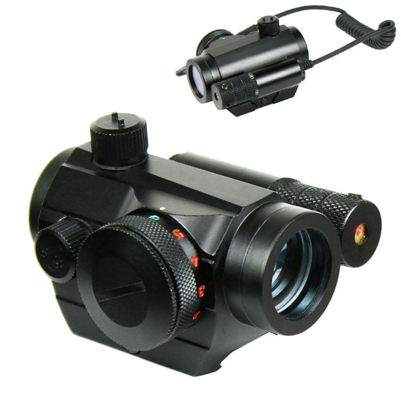 57_65d71623-aafb-452a-97bb-75f2616e96b7 Tactical Reflex Green / Red Dot Sight Scope & Laser Sight Combo with Rail Mount