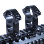 2 Pairs High Profile 1" Scope Ring Picatinny Weaver Rail Laser Torch Mount 4 Pcs