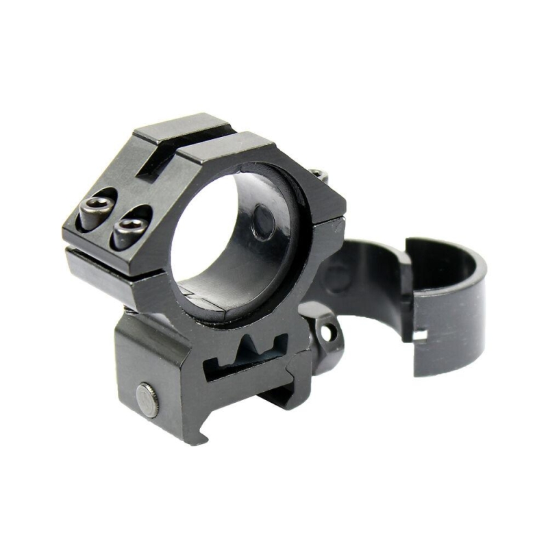 2- 1" Scope Ring with Reducers Low Profile Rail Laser Flashlight Mount Picatinny - West Lake Tactical