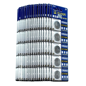 100 PCS Tianqiu CR2032 Lithium Battery 3V Button Cell  for Scopes Sights-Carded - West Lake Tactical