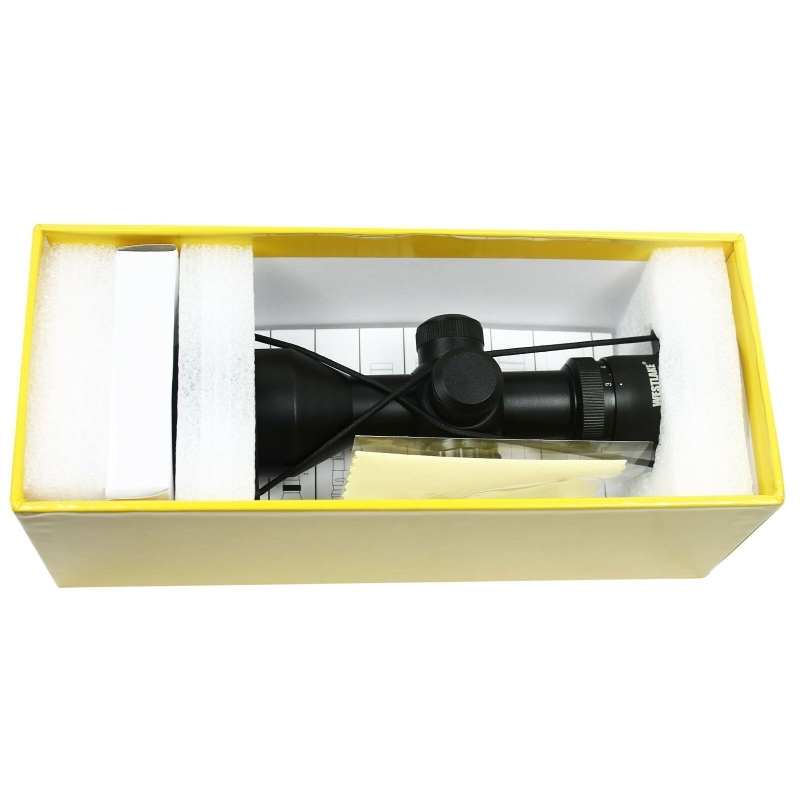 WLT 3-9x40 Hunting / Tactical Rifle Scope Mil-dot illuminated - Compact 7.5"