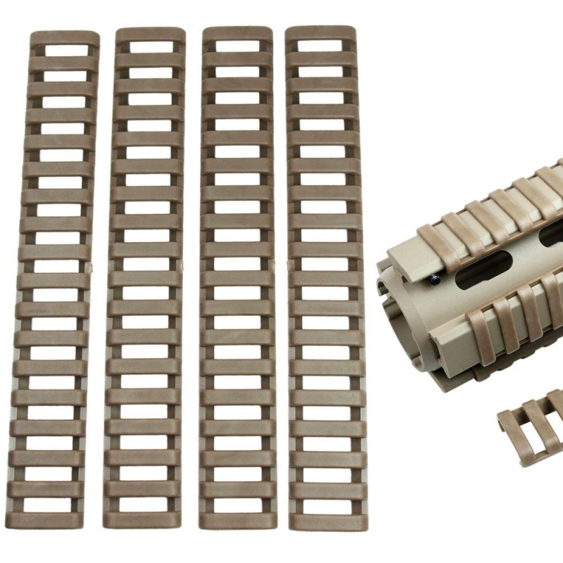 57_7ab0c7fb-4afe-4152-bed6-a4882d17f17c Pack of 4 Heat Resistant Rifle Handguard Weaver Picatinny Ladder Rail Cover