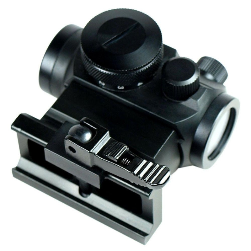Quick ReleaseTactical Reflex Red Green Dot Sight Scope with Dual Rail Mounts QR