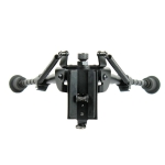 6" to 9" Adjustable Swivel-Rotating Spring Return Rifle Bipod with Notched Legs