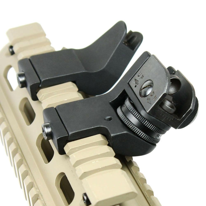 Front and Rear 45 Degree Offset Rapid Transition BUIS Backup Iron Sight Set