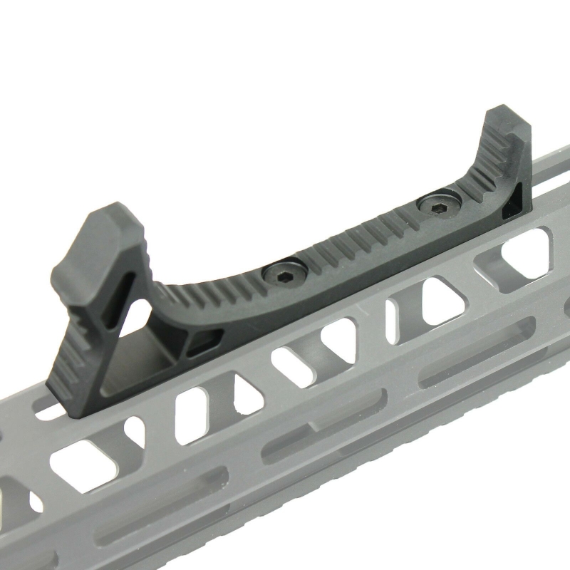 Curved Angled Foregrip Fore Grip Fits M-LOK Rails - Black - West Lake Tactical