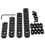 Tactical Rifle Polymer Picatinny Weaver Rail Section Set of 4 for MOE Handguard
