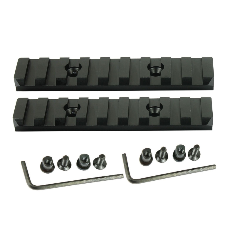 4" four inch 9 Slots KEYMOD Picatinny Weaver Rail Section Aluminum   - Pick QTY