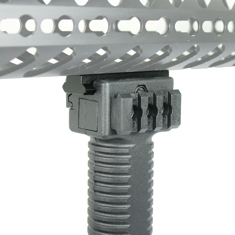 Tactical Foregrip / Bipod with 2" Picatinny Rail Section for KEYMOD Handguard - West Lake Tactical
