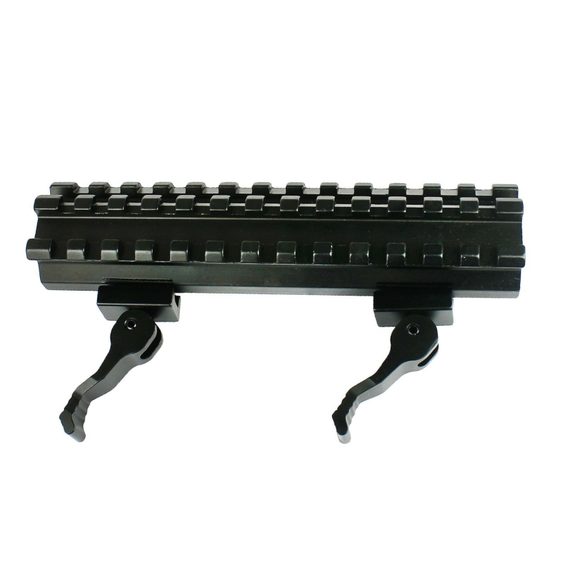 13 Slot Double Rail Quick Detach Picatinny Angle Mount Weaver Rail Scope Mount