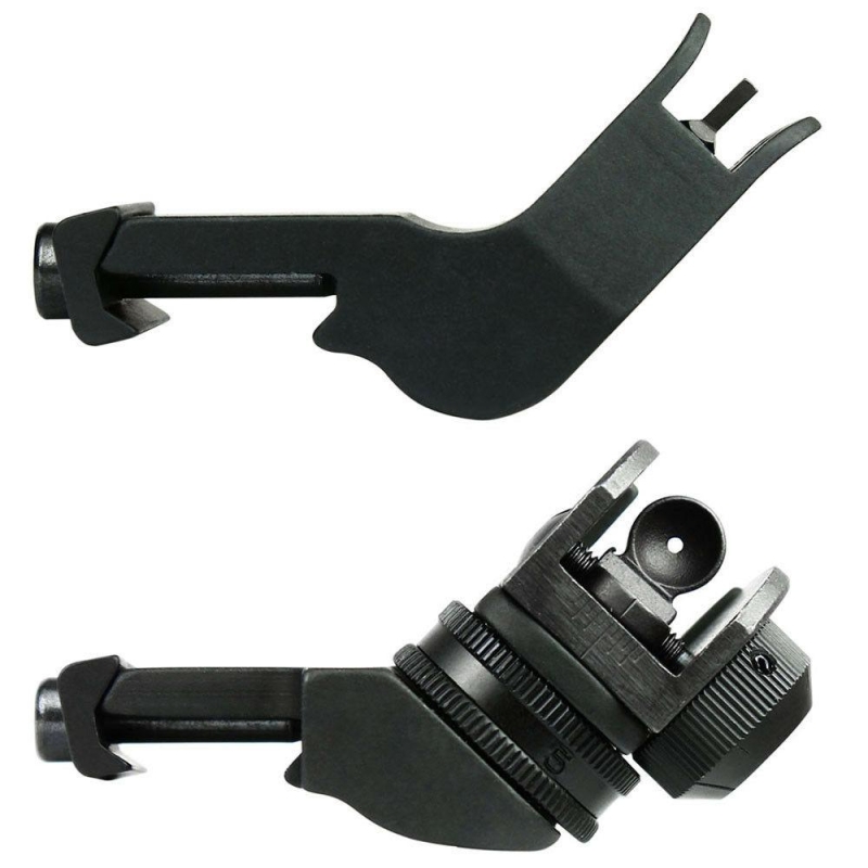 57_96393292-0a7f-43cd-8ffd-88a18b2ac93c Front and Rear 45 Degree Offset Rapid Transition BUIS Backup Iron Sight Set