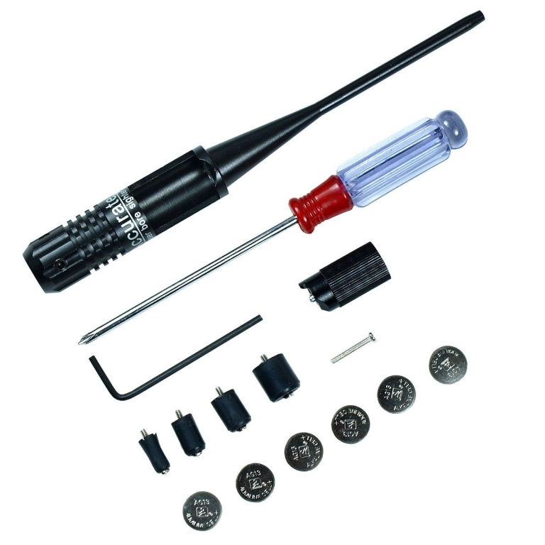 Red laser bore sighter gunsmithing kit