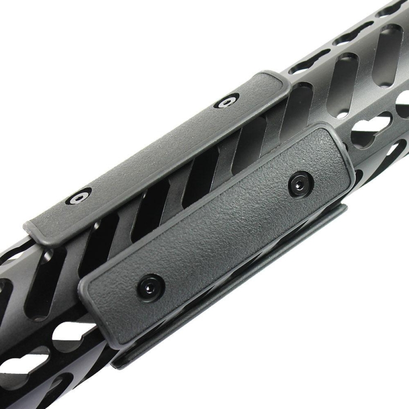 4" Keymod Rail Panel Handguard Covers Polymer Textured - Set of Three Black