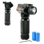 Tactical Vertical Foregrip with LED Flashlight Laser Sight - 20mm Rail Mount