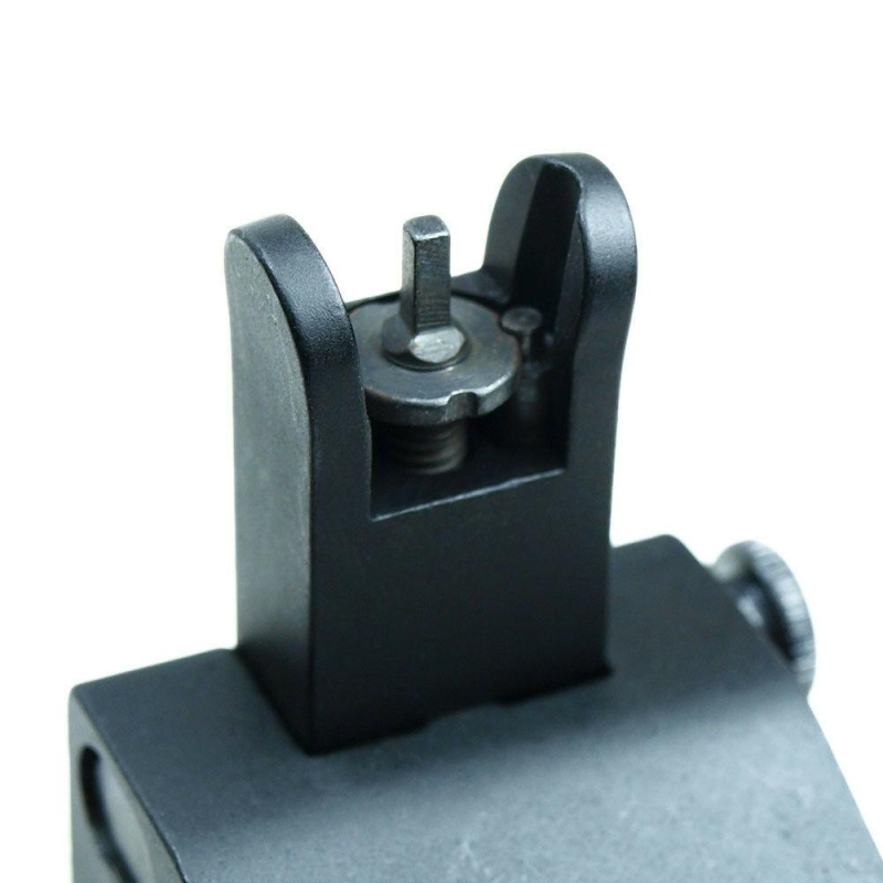Tactical 223 556 Micro Flip Up Rapid Transition Front and Rear Iron Sight Set