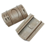 Dark Tan 12 PC Universal Weaver Picatinny Rubber Rail Covers Hand Guard