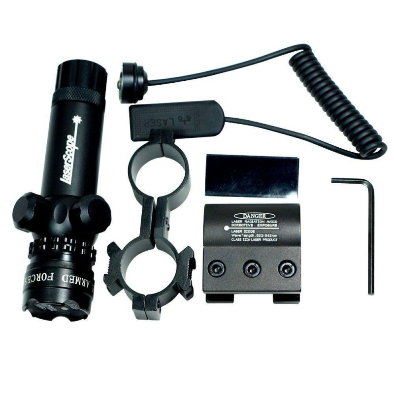 6-24x50 Hunting Rifle Scope Mil-dot illuminated Snipe Scope & Red Laser Sight - West Lake Tactical