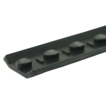 Pack of 6 Black KeyMod Rail Cover Textured Anti Slip Soft Rubber Panels -  6.25“