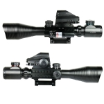 4-12X50 EG Tactical Rifle Scope with Holographic 4 Reticle Sight & Red Laser JG8