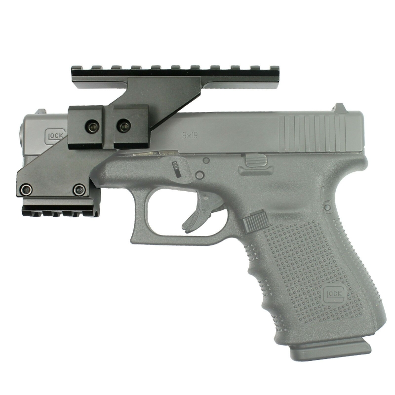 Tactical Pistol Handgun Scope Mount with Weaver Rails for Red Dot Laser Sight