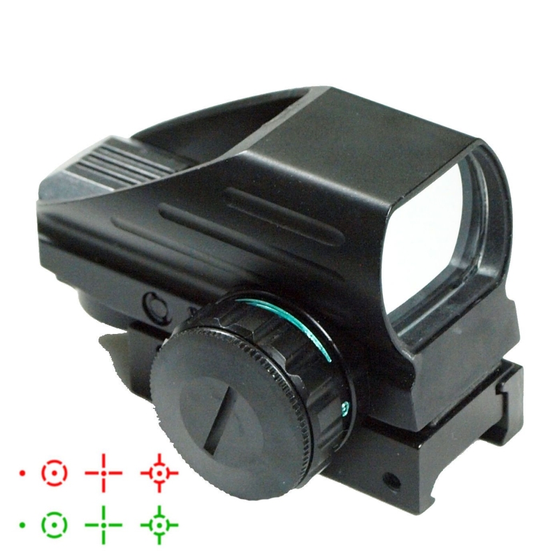 3-9X40 Tactical Rifle Scope + Red Green 4 Reticle Holographic Sight & Red Laser