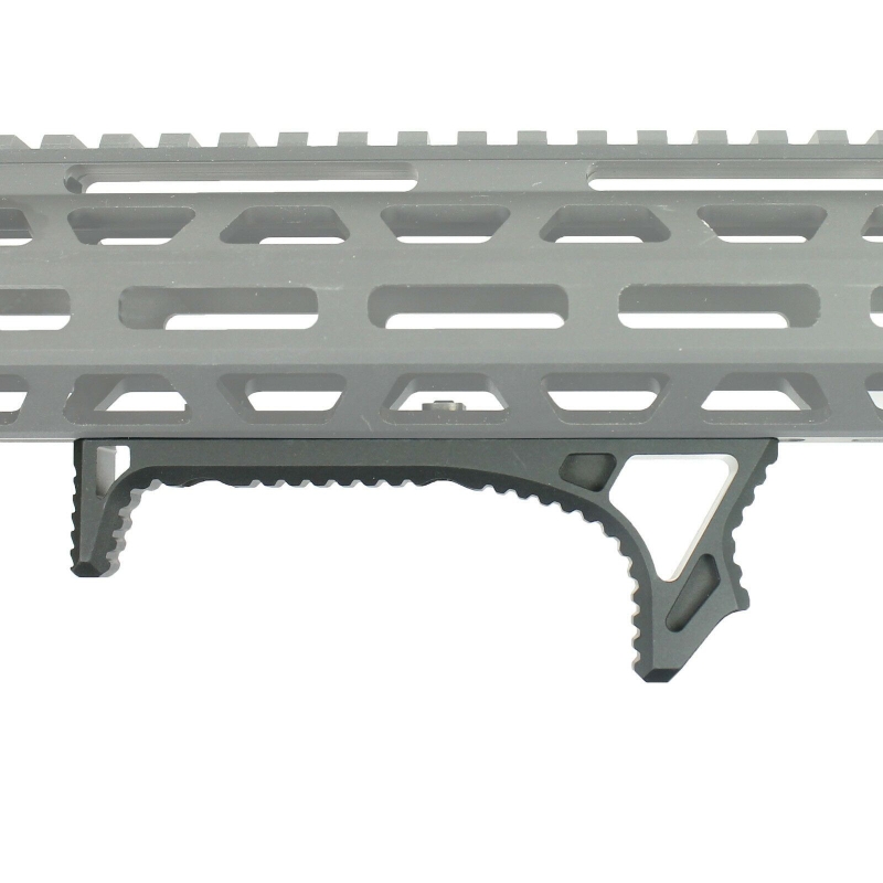 Curved Angled Foregrip Fore Grip Fits M-LOK Rails - Black - West Lake Tactical
