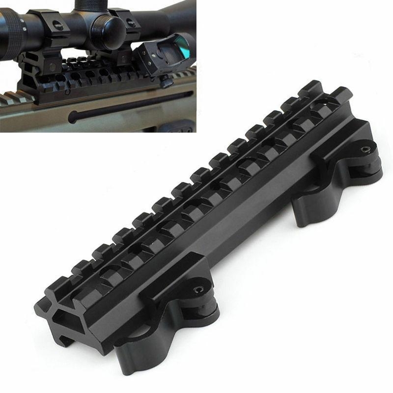13 Slot Double Rail Quick Detach Picatinny Angle Mount Weaver Rail Scope Mount