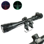 3-9x40 AOEG Hunting Rifle Scope Red Green Dual illuminated Optical Gun Scope