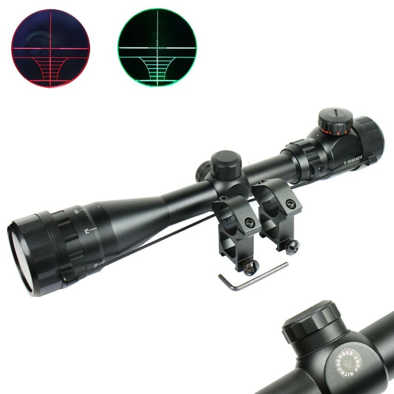 57_b6eec832-5446-43f0-826d-a26e89e577ab 3-9x40 AOEG Hunting Rifle Scope Red Green Dual illuminated Optical Gun Scope
