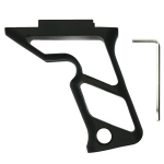 Skeletonized Tactical Foregrip Angled Grip All Metal Black