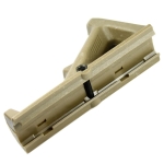 Angled Foregrip Front Grip with Finger Stop for Picatinny Handguard - Tan