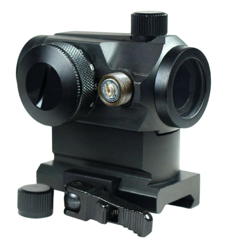 Quick ReleaseTactical Reflex Red Green Dot Sight Scope with Dual Rail Mounts QR