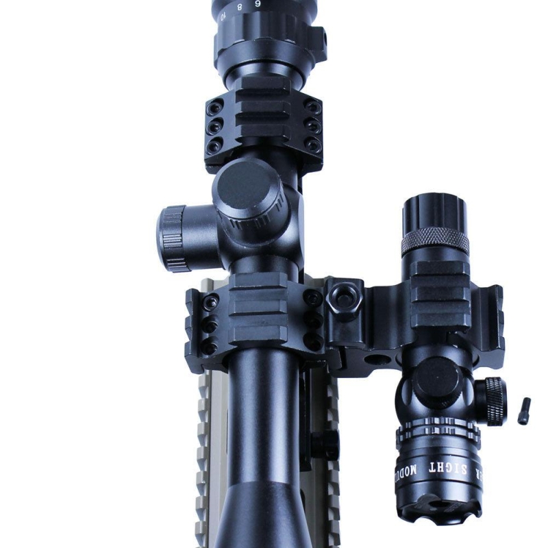 6-24x50 Hunting Rifle Scope Mil-dot illuminated Snipe Scope & Red Laser Sight - West Lake Tactical