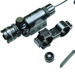 High Power Tactical Green Laser Sight Rifle Dot Scope - Rail and Barrel Mounts